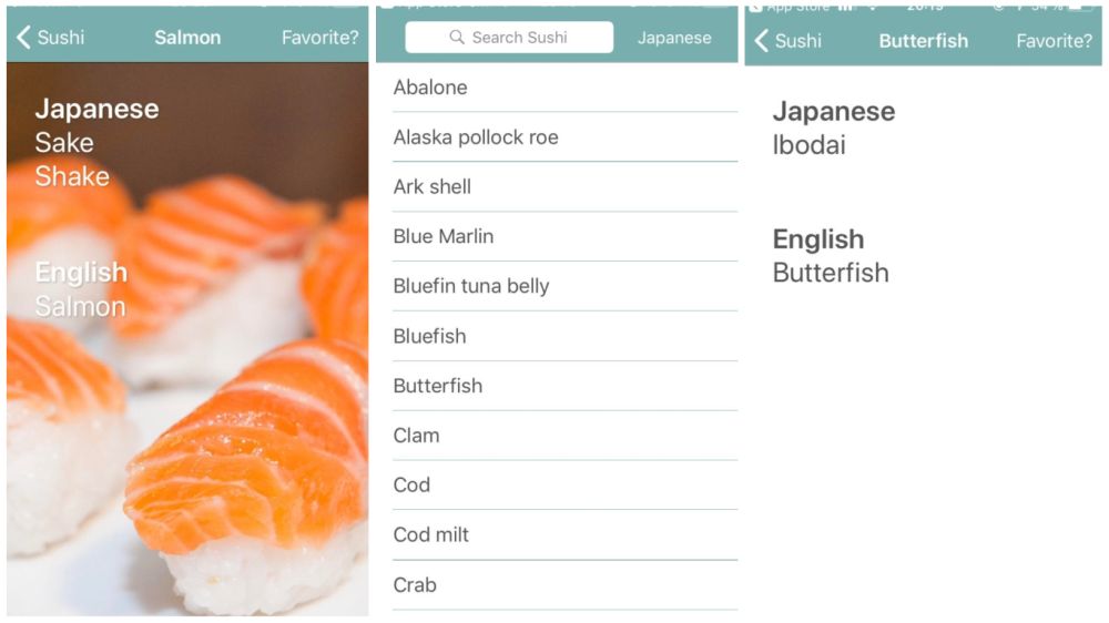 apps de viajes para iphone sushi