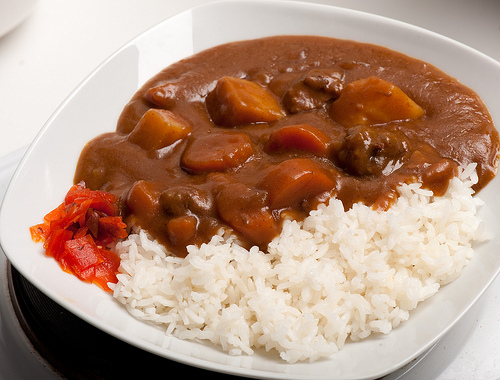 arroz con curry estilo japones
