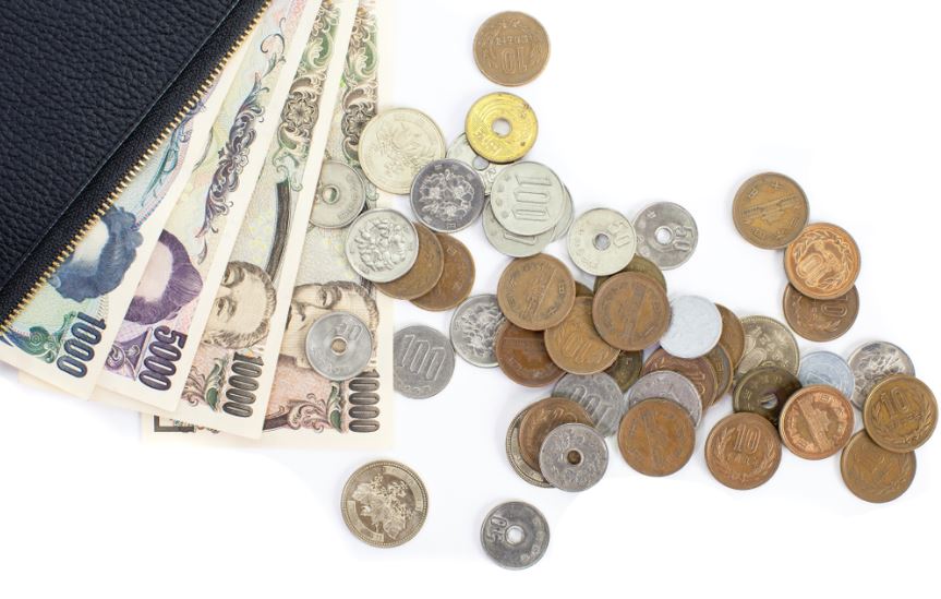 billetes y monedas japonesas