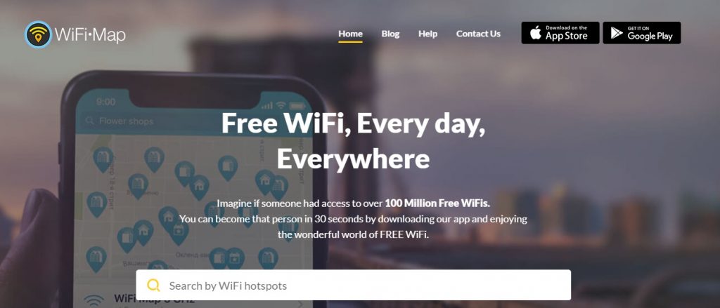 como tener internet gratis con wifi map