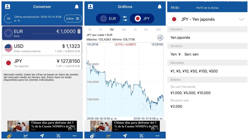 mejor app para cambio de divisas xe