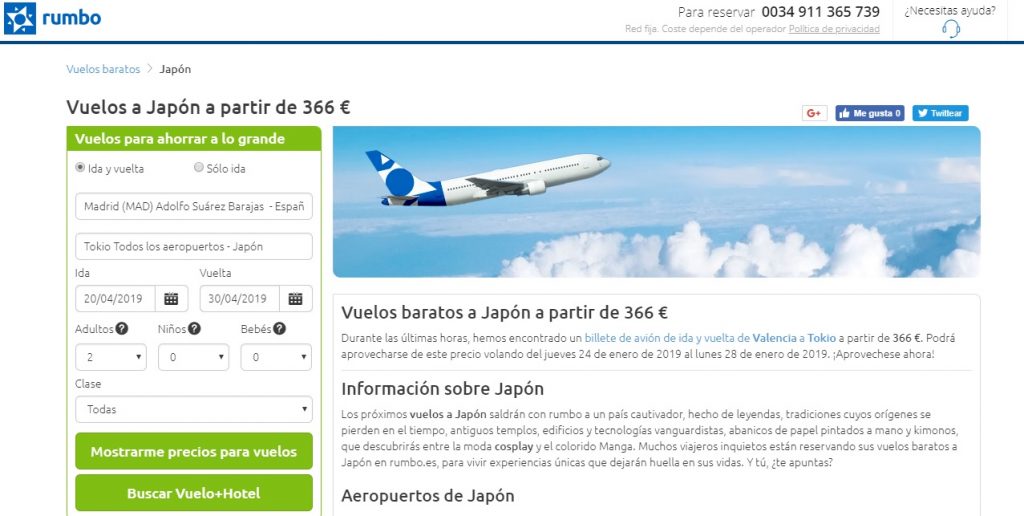 comprar billetes avion baratos por Internet Rumbo