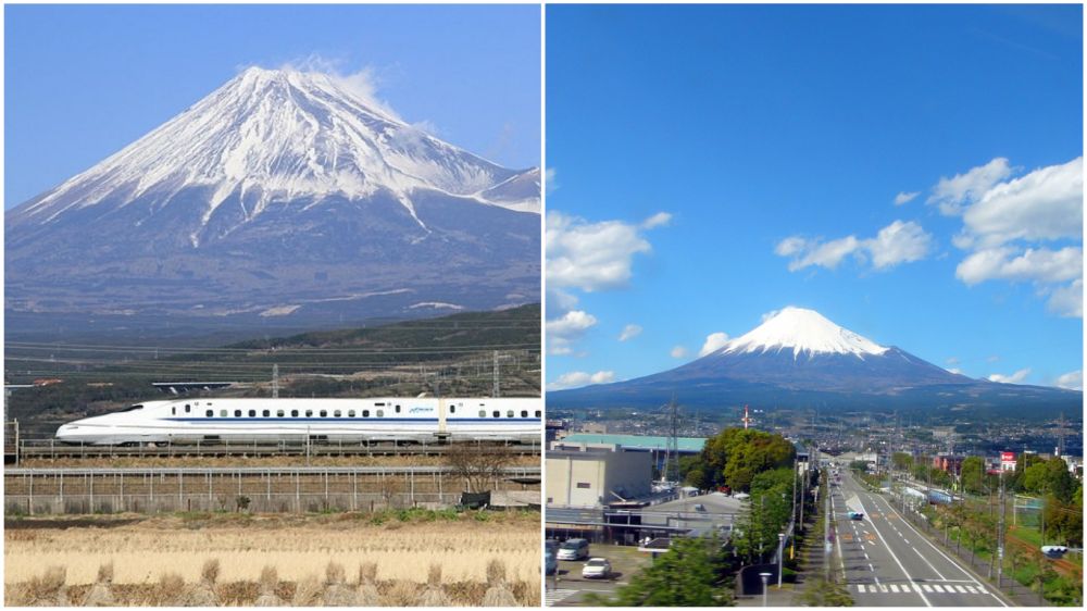 ver monte fuji desde shinkansen tren bala