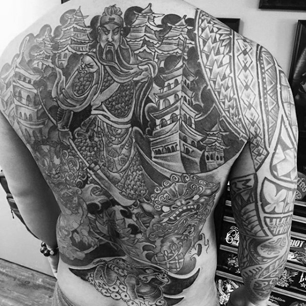 geisha samurai tattoo