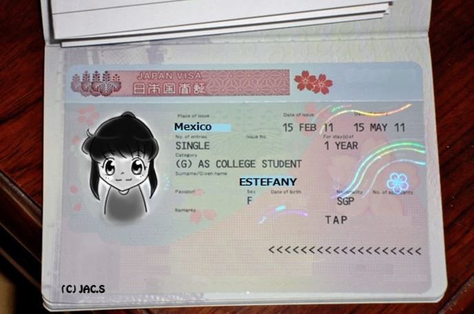 visa de estudiante para japon