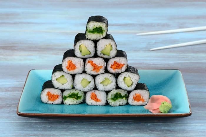 sushi vegano en tokio japon