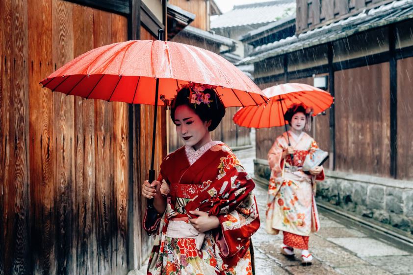 vestirse con kimono en japon