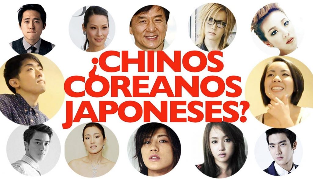 como se diferencian los chinos coreanos y japoneses