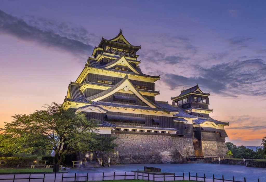 castillo de kumamoto japon