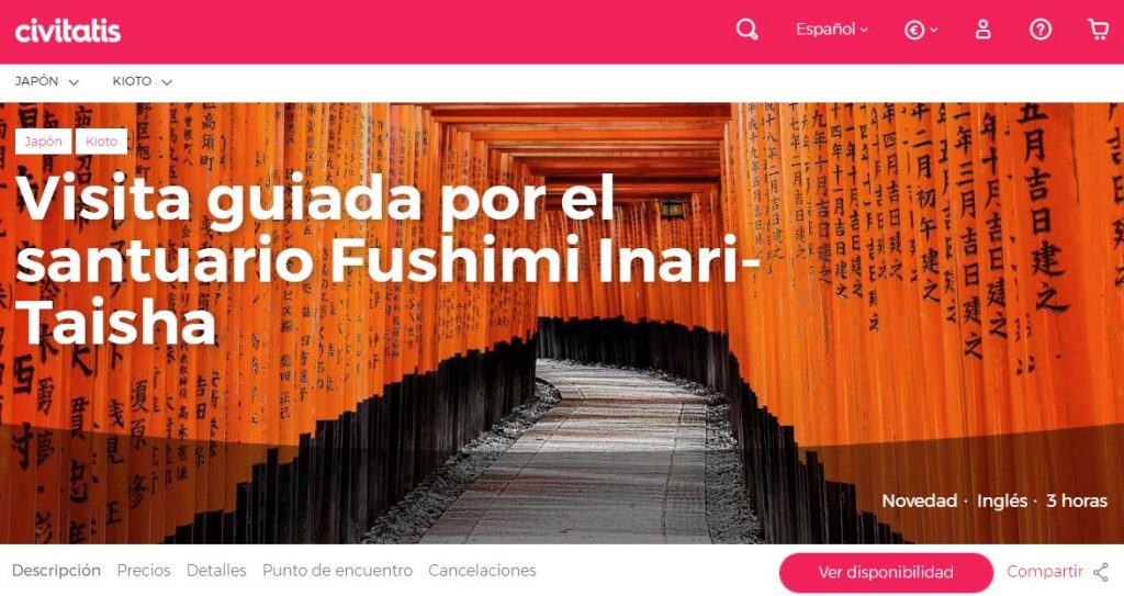 excursion a fushimi inari en español
