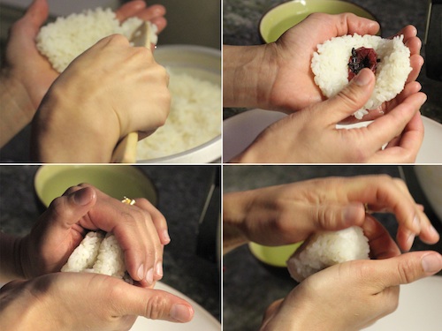 como hacer un onigiri paso a paso