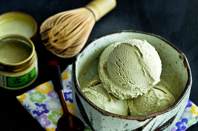 receta helado de té verde matcha