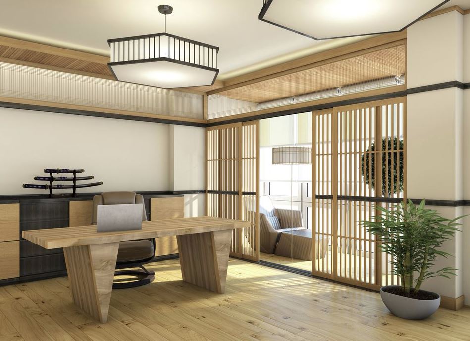 decoracion oficina japonesa