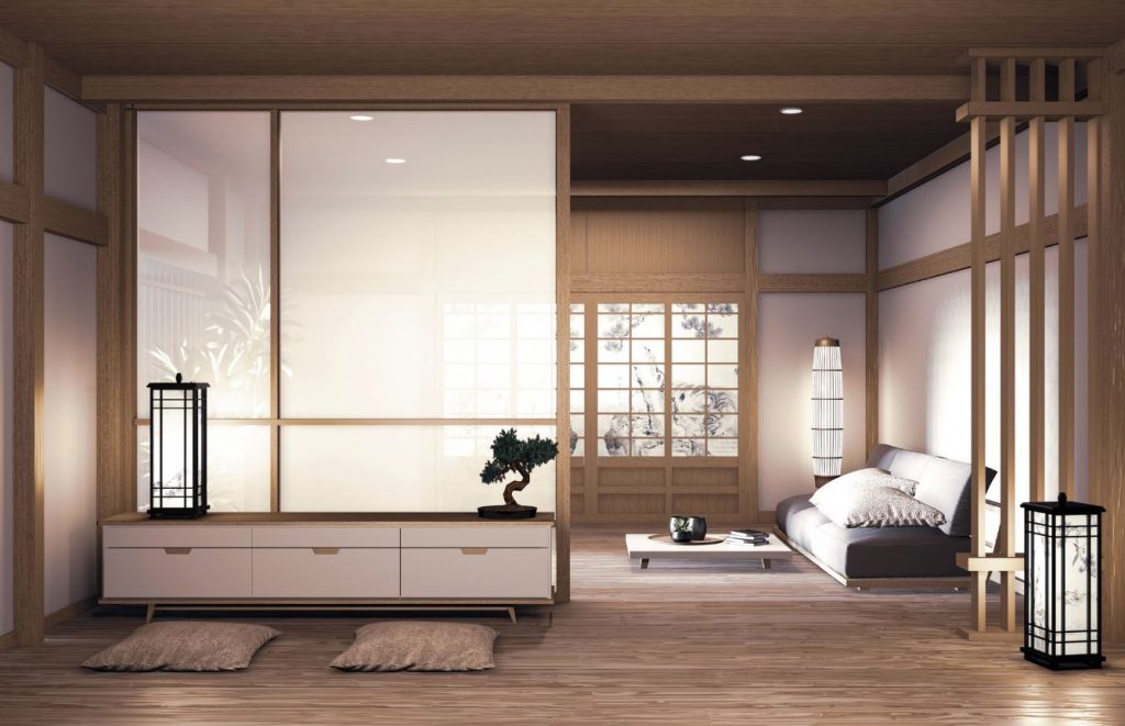 mobiliario estilo japones puertas correderas