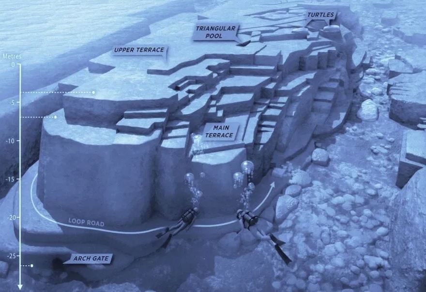 estructuras de yonaguni okinawa japón