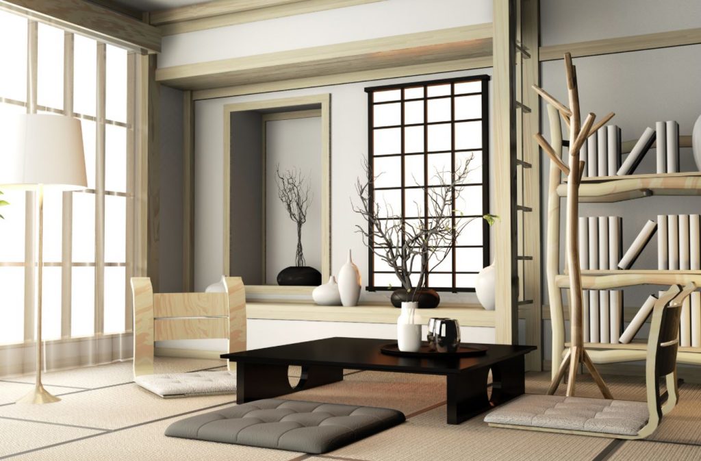 decoracion en una casa japonesa