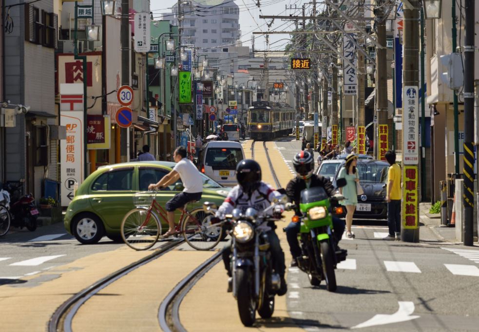 calles de kamakura japon