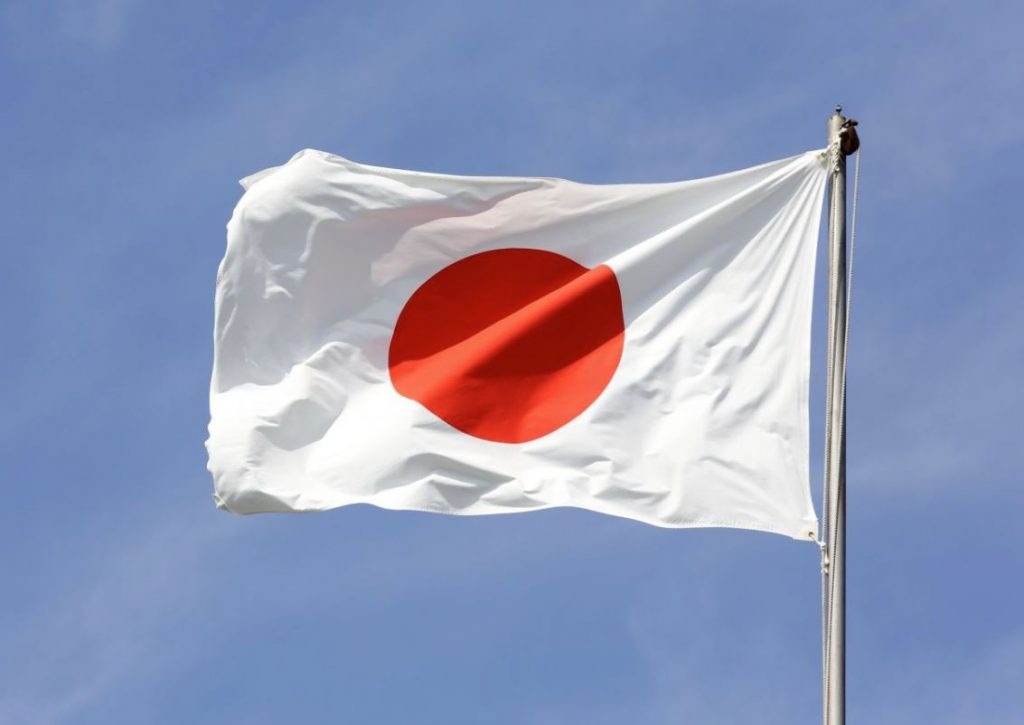 como es la bandera de japon