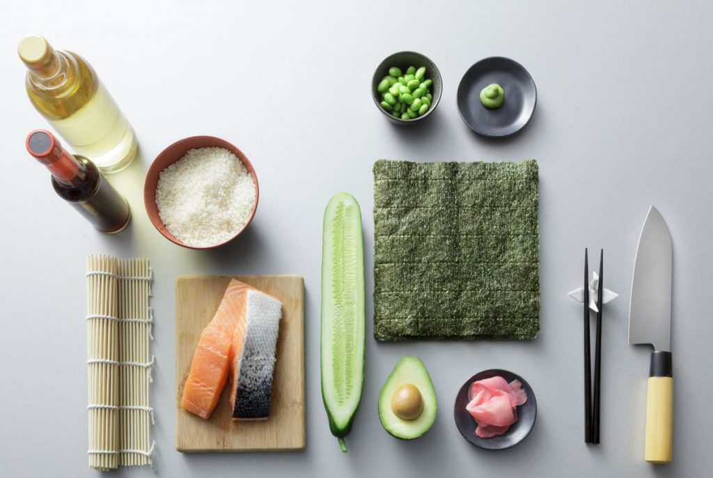 ingredientes y materiales para hacer sushi ingredientes y materiales para hacer sushi