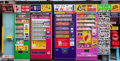 máquinas expendedoras en Japón