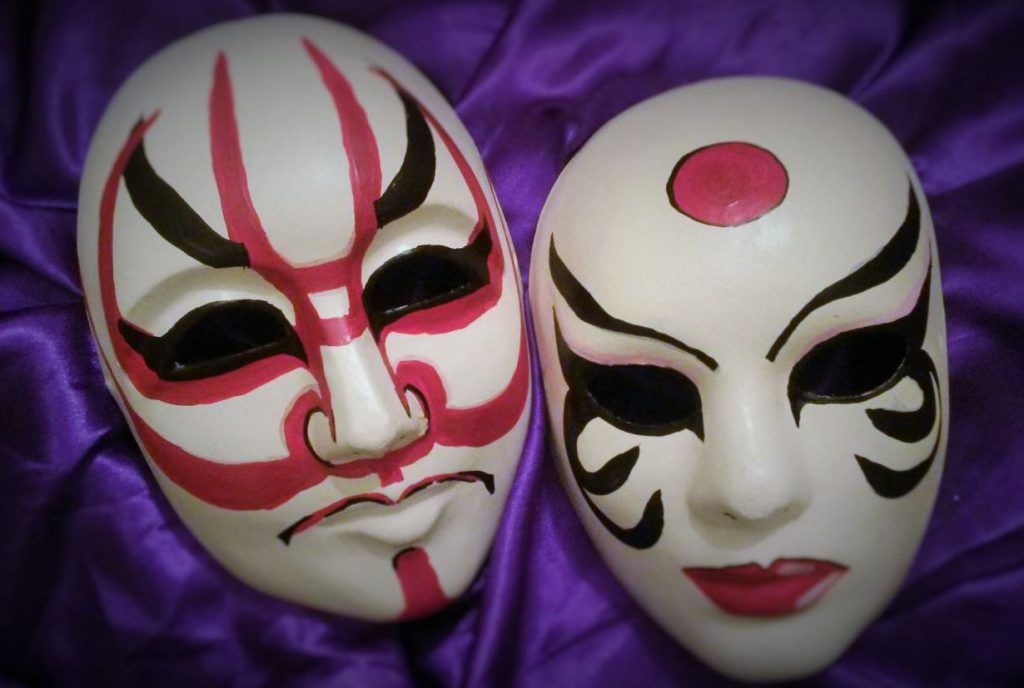 mascaras teatro kabuki