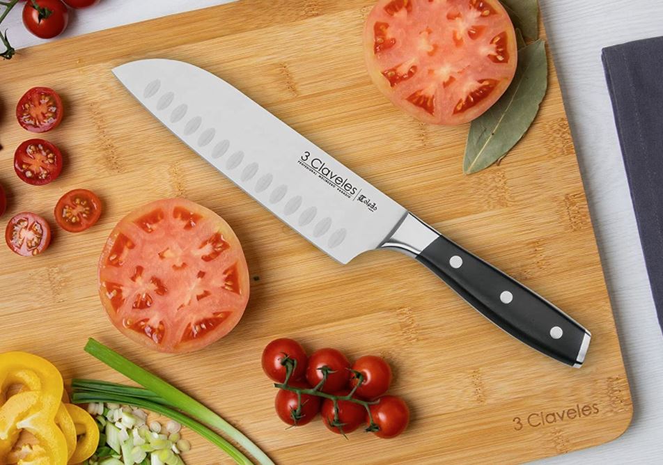 cuchillo japones santoku 3 claveles