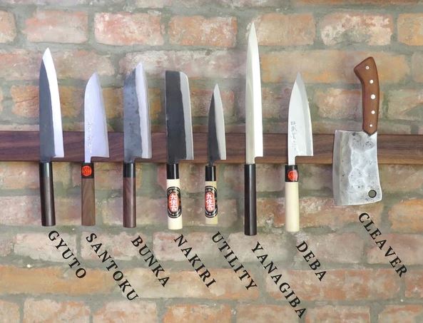 los tipos de cuchillos japoneses