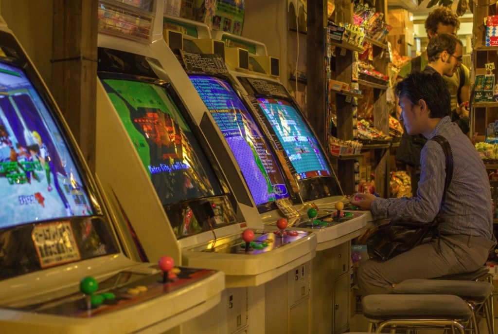 máquinas recreativas arcade japoneses