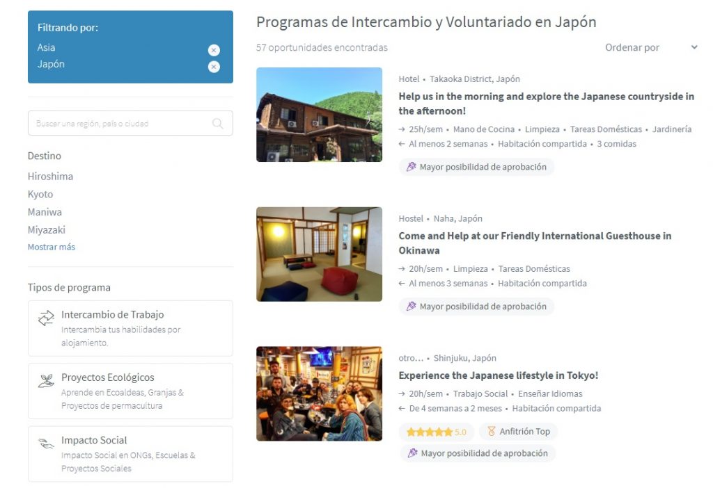 programas de intercambio y voluntariado en japon