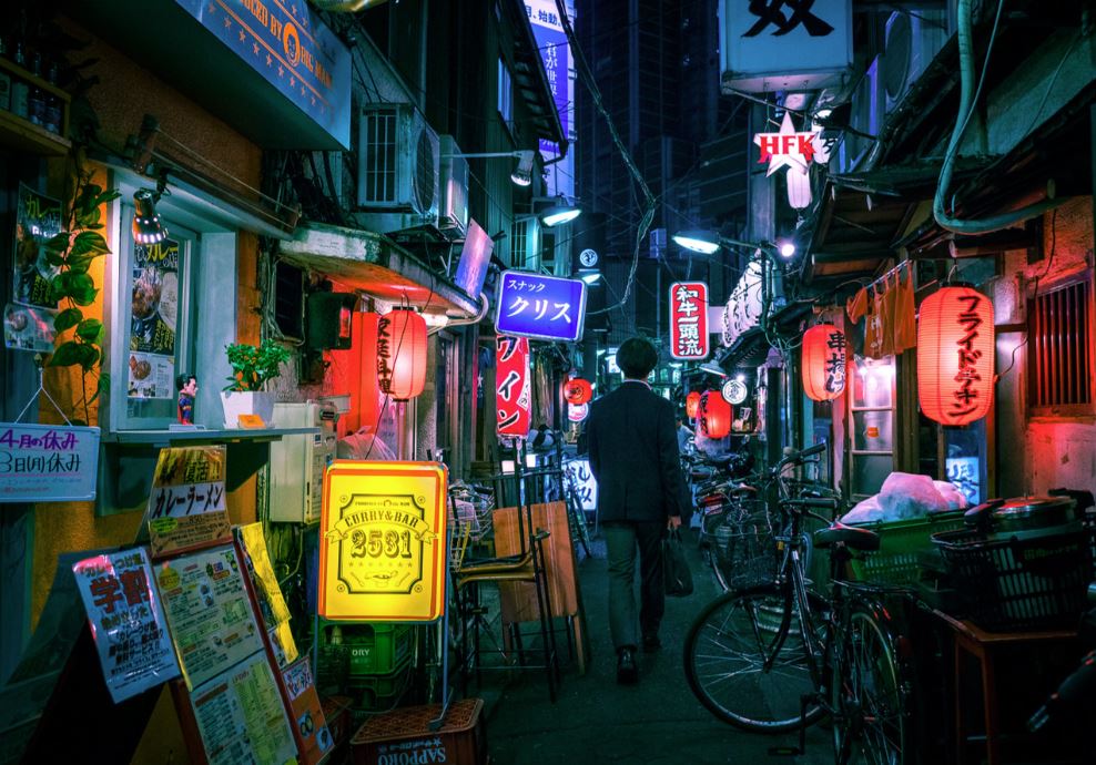izacaya calle de izakayas en japon