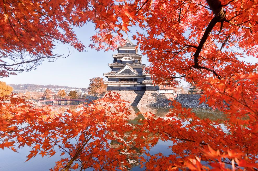 japón en otoño momiji