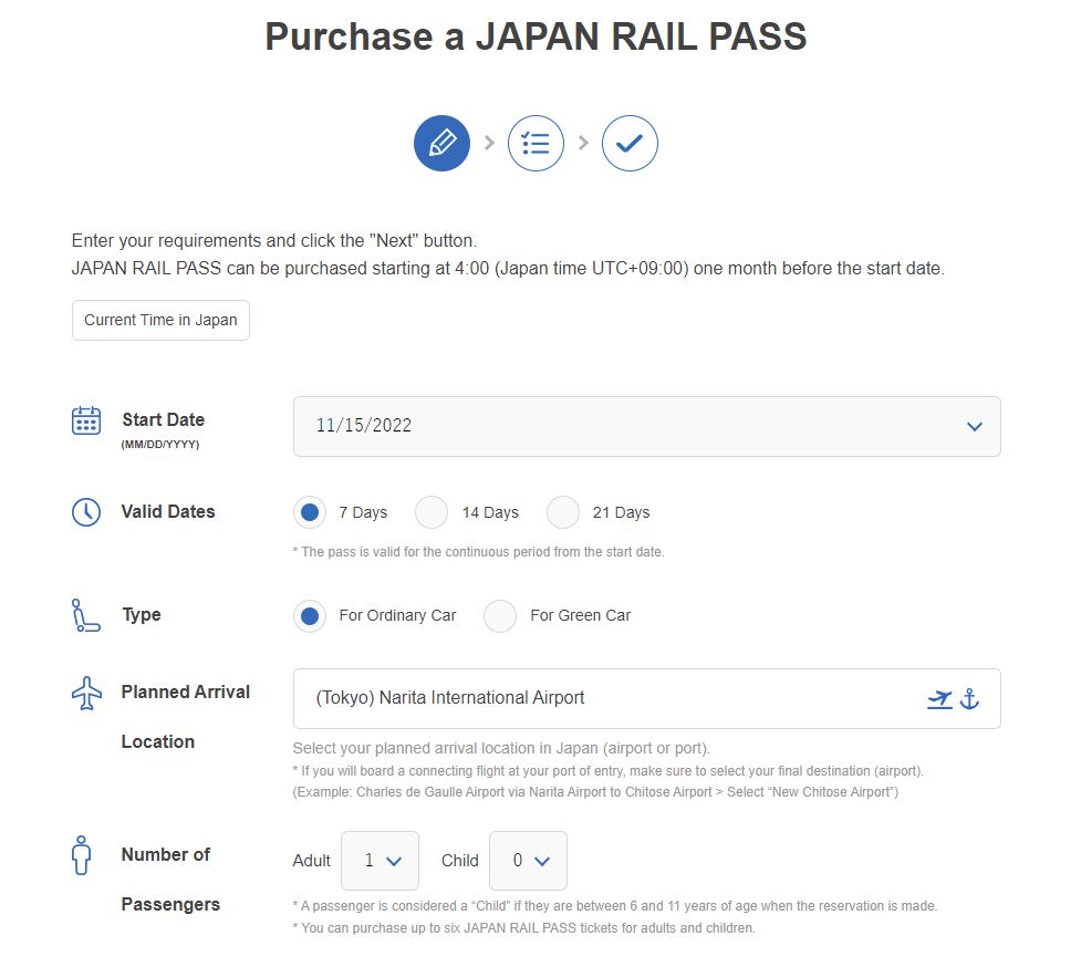 comprar japan rail pass online