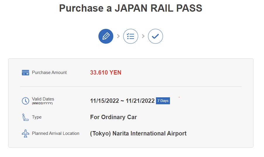comprar japanrailpass para recoger en japon