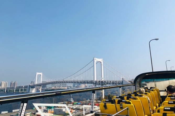 desde donde ver el puente de odaiba