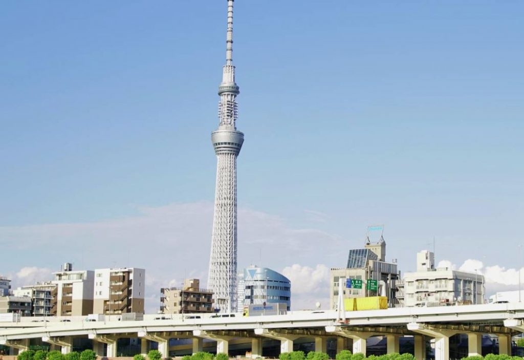 tokyo skytree desde el bus turistico