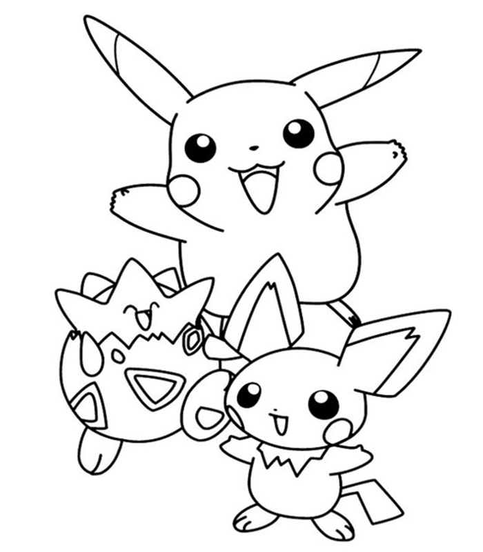 dibujos kaway pokemon