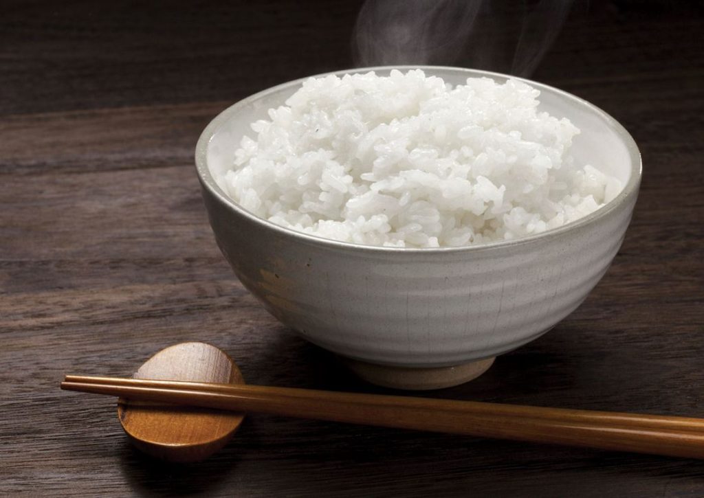 como es el arroz japonés