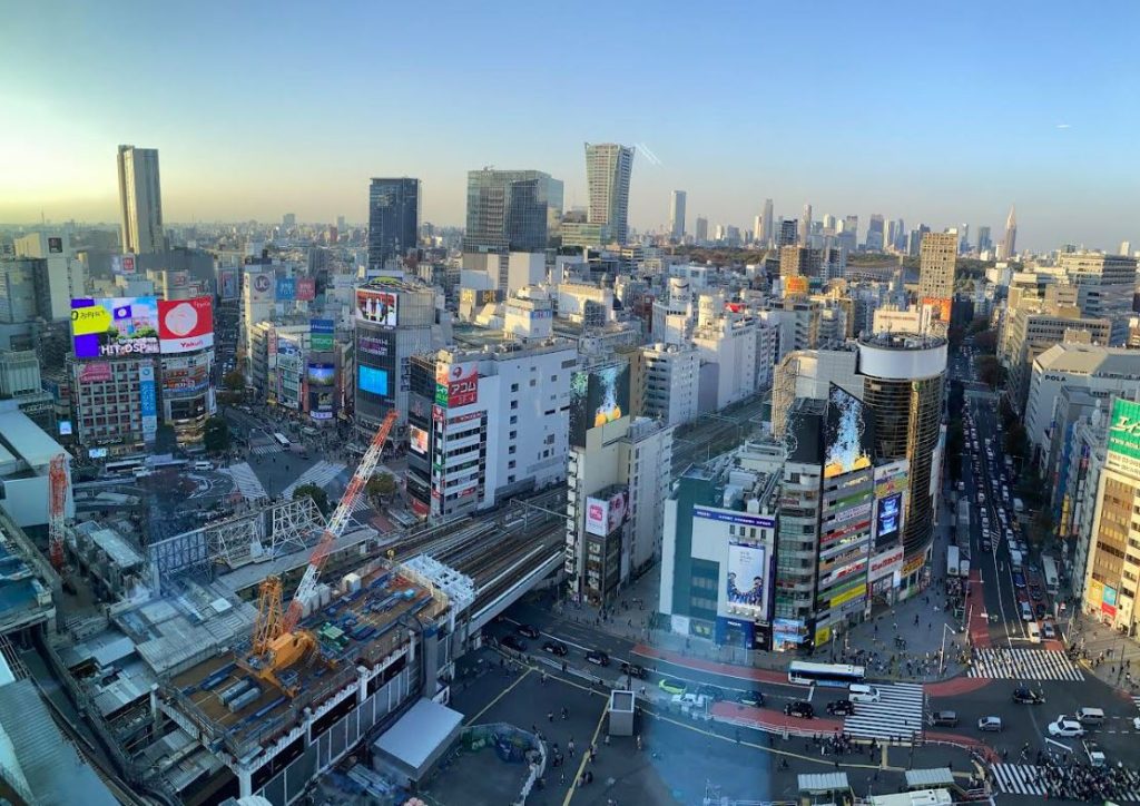 vistas desde el shibuya sky en tokio