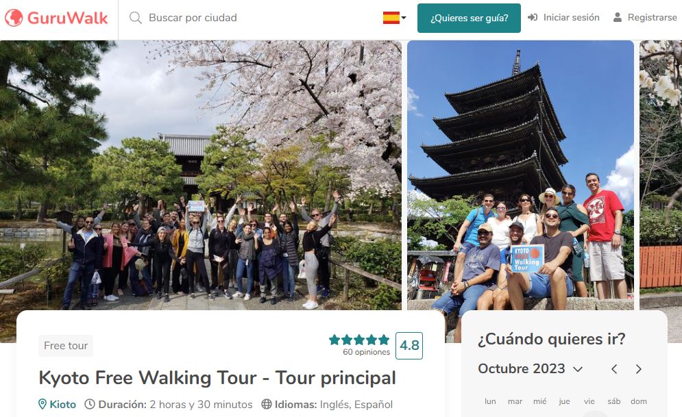 kyoto free walking tour opiniones
