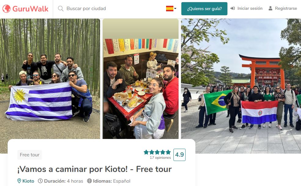 tour gratuito en kioto en castellano