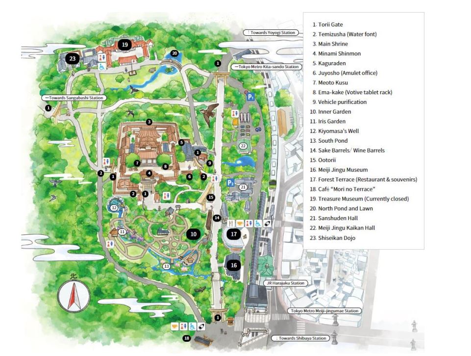 mapa en pdf santuario meiji jingu tokio mapa en pdf santuario meiji jingu tokio