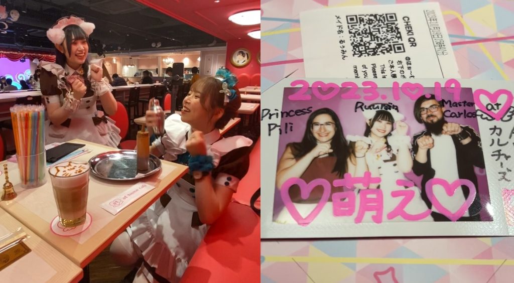 experiencia de japón alternativo en un maid cafe o cafe de sirvientas