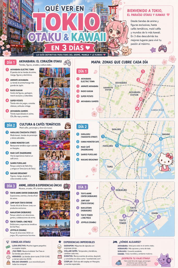 Qué ver en Tokio otaku kawaii ruta 3 dias Qué ver en Tokio otaku kawaii ruta 3 dias