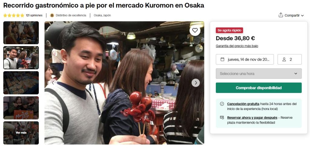 recorrido gastronomico por el mercado kuromon viator recorrido gastronomico por el mercado kuromon viator