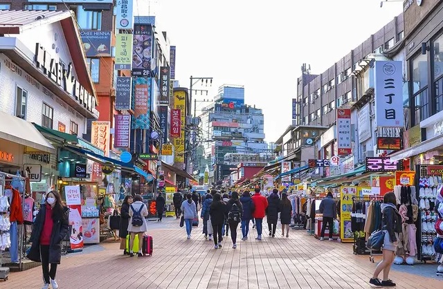 barrio de hongdae en seul barrio de hongdae en seul