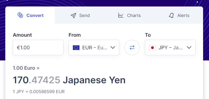 cuanto es un euro en yenes actualizado