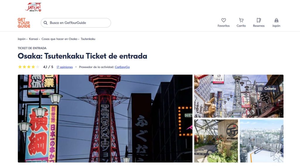 ticket torre tsutenkaku barato ticket torre tsutenkaku barato