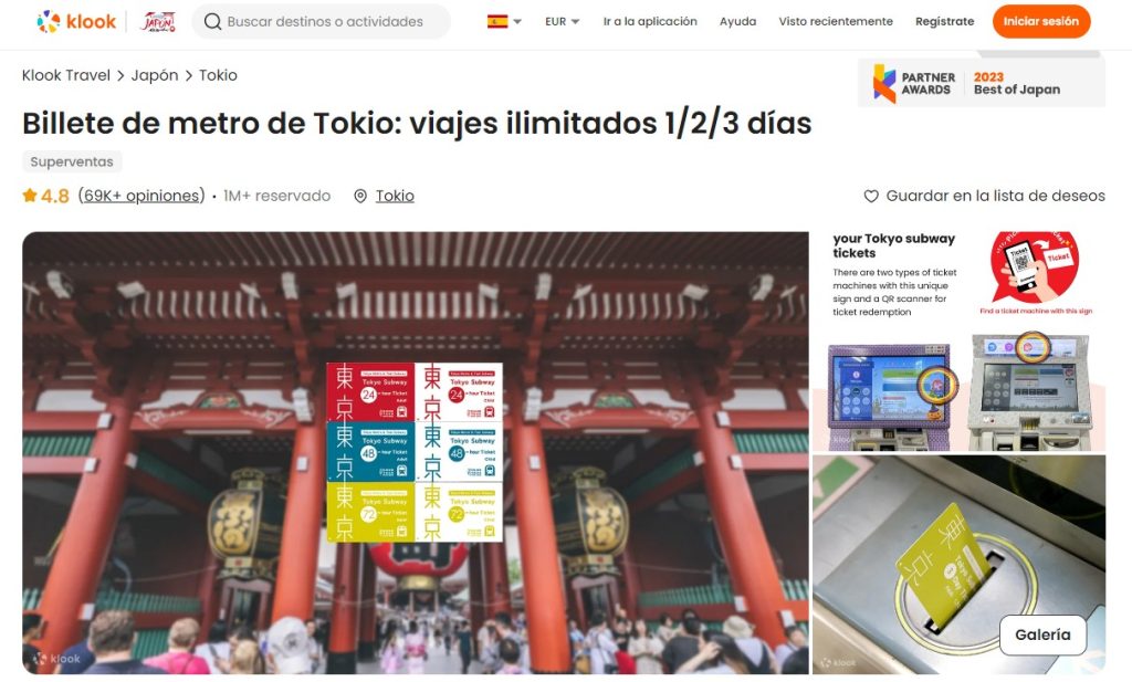 billetes de metro tokio 1 2 3 dias klook billetes de metro tokio 1 2 3 dias klook