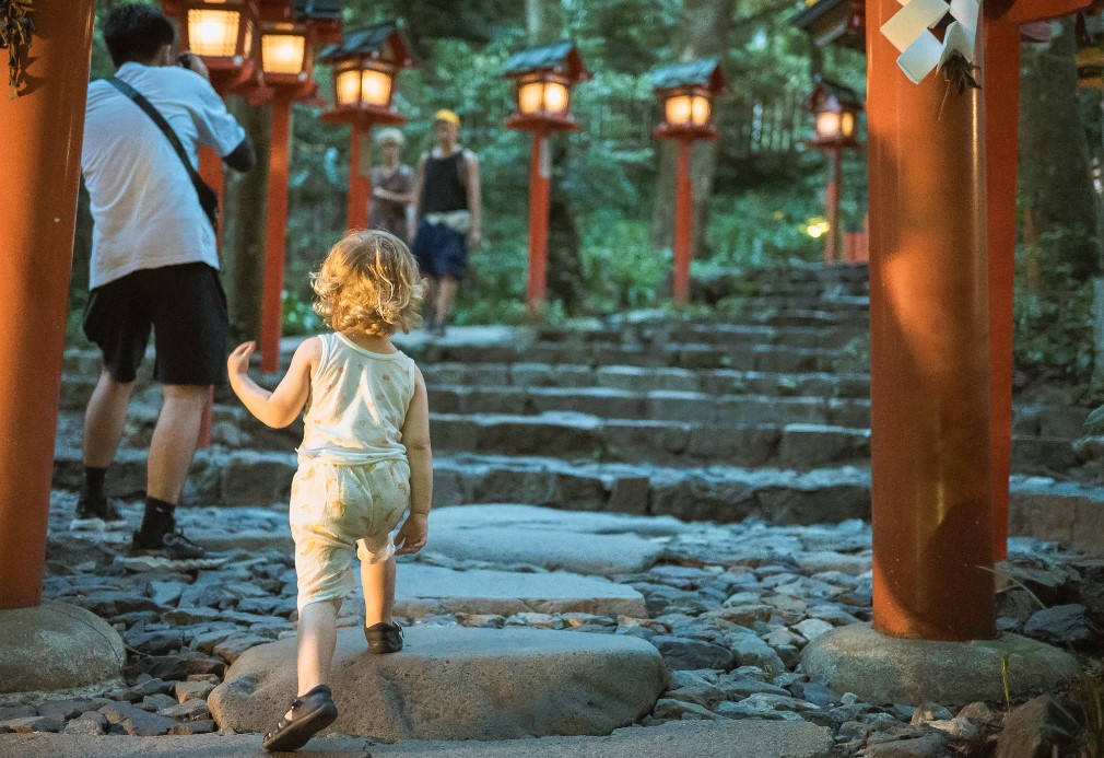 viajar con niños por japon