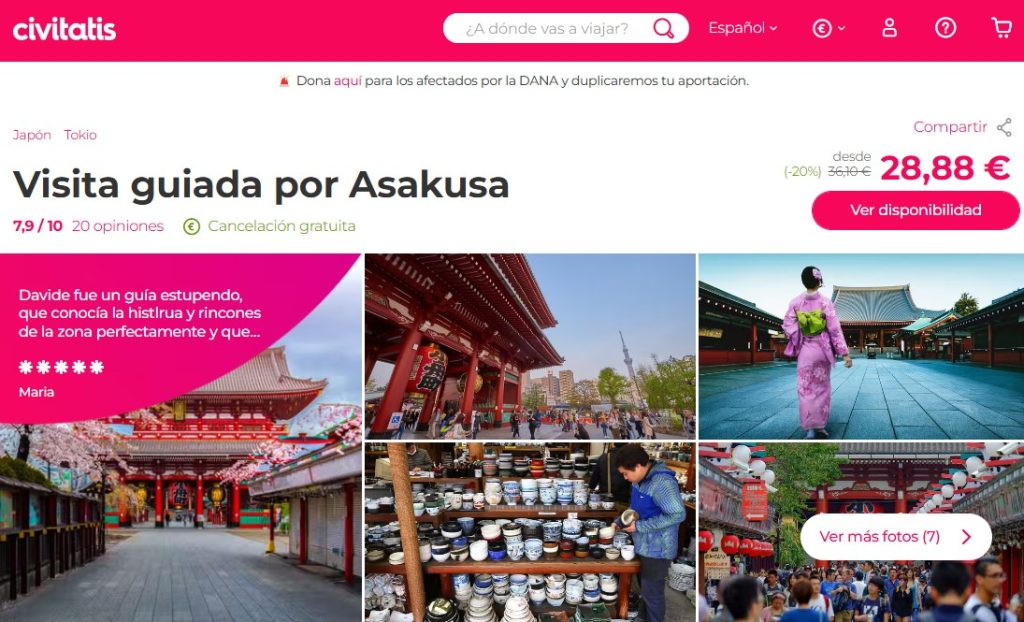 visita guiada por asakusa civitatis